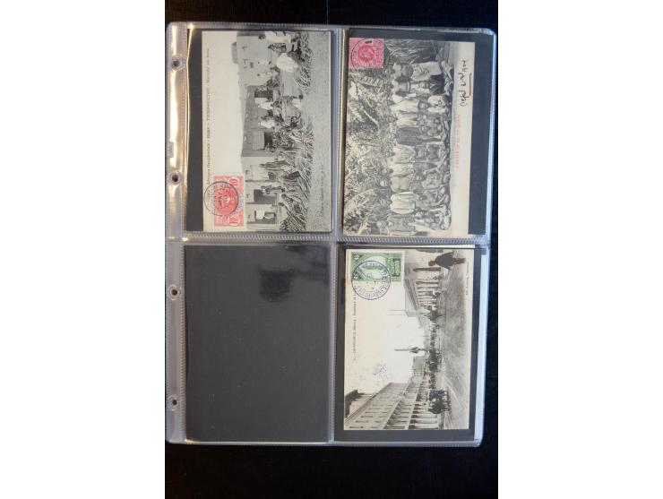 1900/30 (ca.), etwa 240 bildseitig frankierte Ansichtkarten; viel Übersee, Kolonien