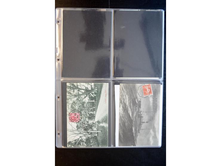 1900/30 (ca.), etwa 240 bildseitig frankierte Ansichtkarten; viel Übersee, Kolonien