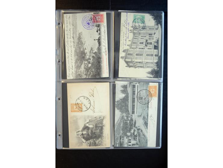 1900/30 (ca.), etwa 240 bildseitig frankierte Ansichtkarten; viel Übersee, Kolonien