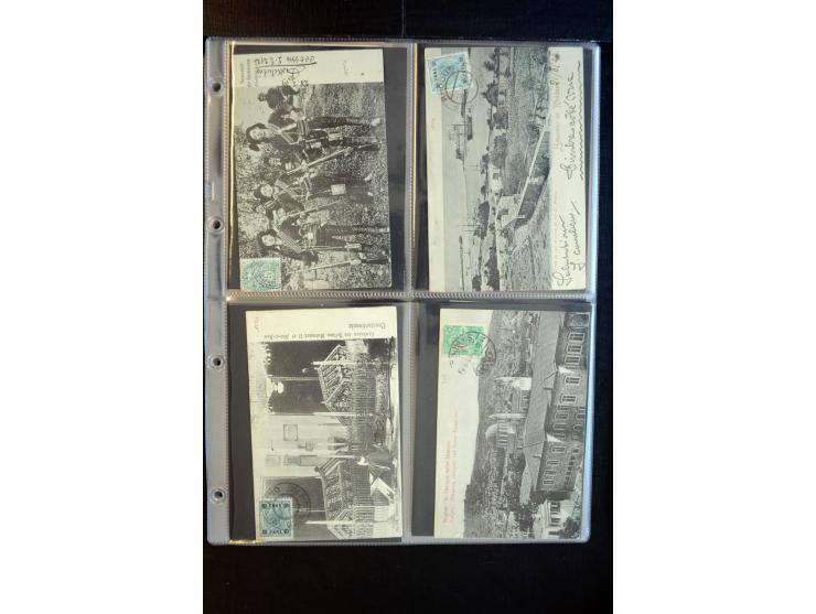 1900/30 (ca.), etwa 240 bildseitig frankierte Ansichtkarten; viel Übersee, Kolonien