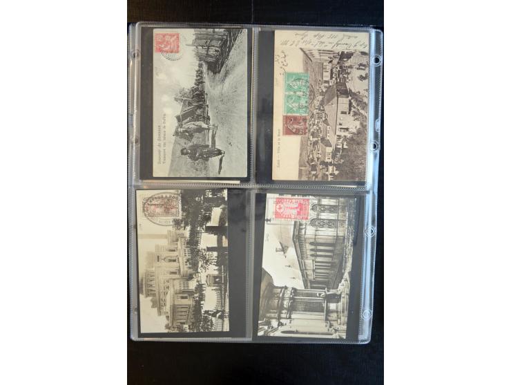 1900/30 (ca.), etwa 240 bildseitig frankierte Ansichtkarten; viel Übersee, Kolonien