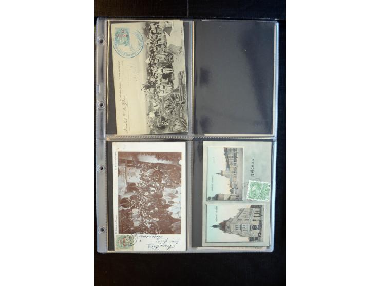 1900/30 (ca.), etwa 240 bildseitig frankierte Ansichtkarten; viel Übersee, Kolonien