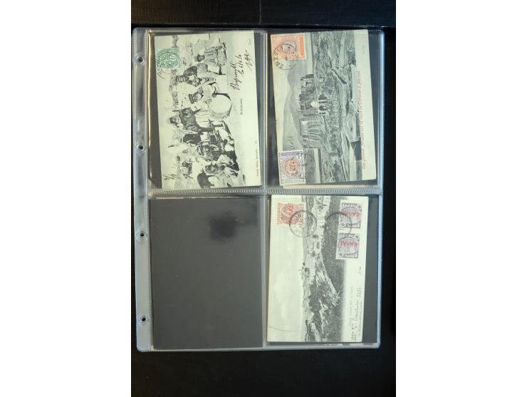 1900/30 (ca.), etwa 240 bildseitig frankierte Ansichtkarten; viel Übersee, Kolonien