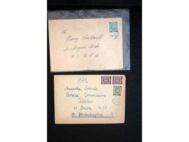 1910/60 (ca.), interessanter Posten mit Schwerpunkt Feld-, KGF- und Zensurpost, dabei viel Post aus Deutschland ex Myron Fox