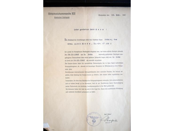 1910/60 (ca.), interessanter Posten mit Schwerpunkt Feld-, KGF- und Zensurpost, dabei viel Post aus Deutschland ex Myron Fox