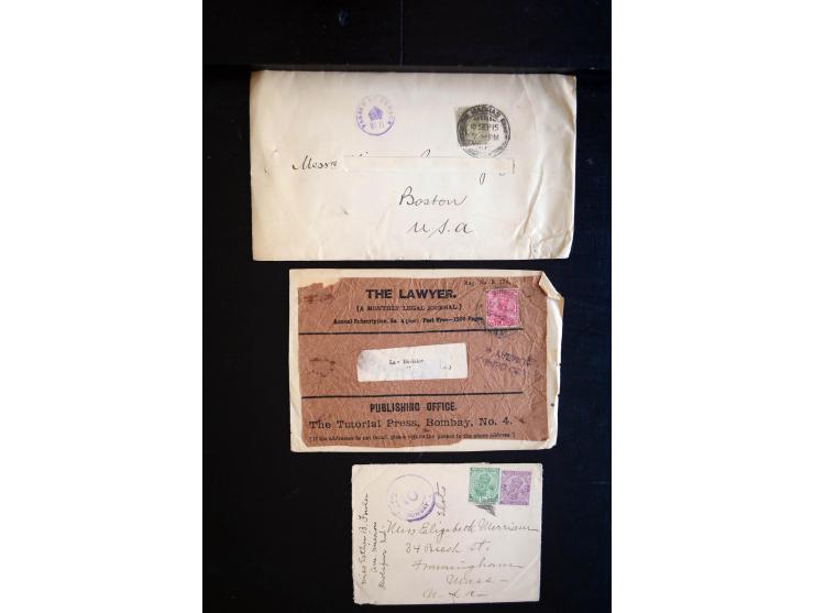 1914/20, über 200 Briefe aus aller Welt mit diversen Zensuren, dabei u.a. viel aus Frankreich, Neuseeland, Levante, Italien, 