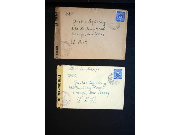 1914/50 (ca.), einige hundert Briefe, Karten und Ganzsachen, dabei viel amerikanische Feldpost, Zensurpost aus aller Welt, in