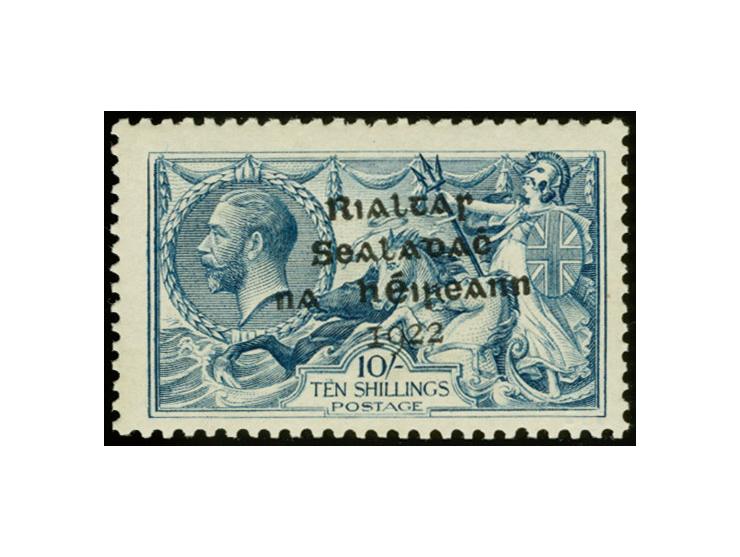 1922, Rialtas 4-line overprint by Dollard printing house, 10 s. with basic stamp variety "strokes over 10", mint never hinged