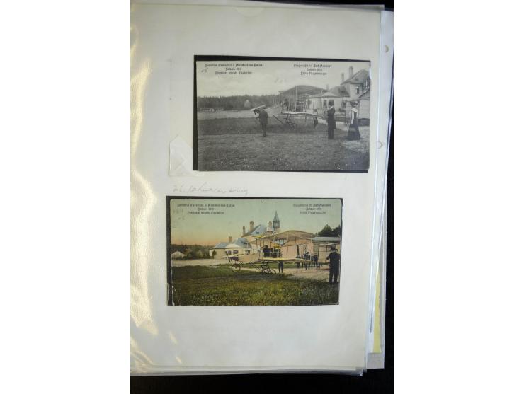 LUXEMBURG: 1910, Mondorfer Flugwoche ; Sammlung von über 40 Fotokarten (einige doppelt), teils während der Flugwoche gebrauch
