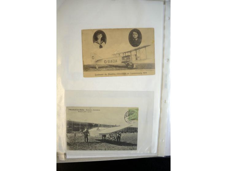 LUXEMBURG: 1910, Mondorfer Flugwoche ; Sammlung von über 40 Fotokarten (einige doppelt), teils während der Flugwoche gebrauch