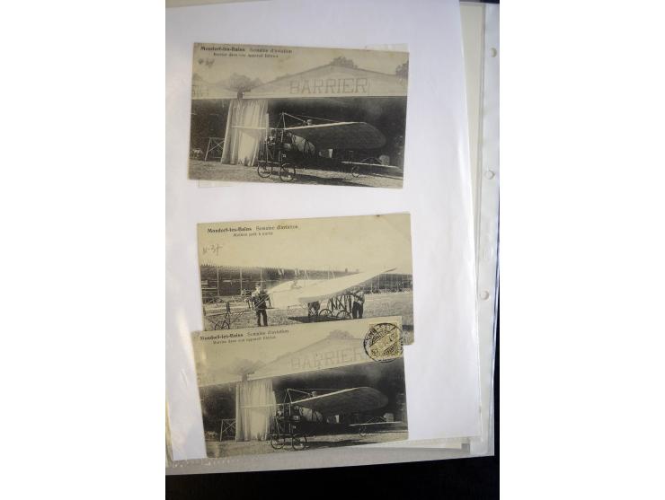 LUXEMBURG: 1910, Mondorfer Flugwoche ; Sammlung von über 40 Fotokarten (einige doppelt), teils während der Flugwoche gebrauch