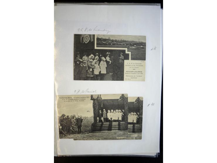 LUXEMBURG: 1910, Mondorfer Flugwoche ; Sammlung von über 40 Fotokarten (einige doppelt), teils während der Flugwoche gebrauch