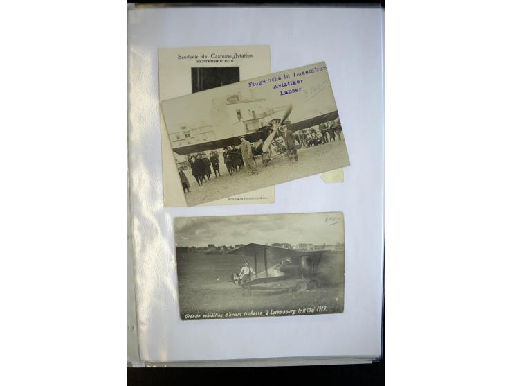 LUXEMBURG: 1910, Mondorfer Flugwoche ; Sammlung von über 40 Fotokarten (einige doppelt), teils während der Flugwoche gebrauch