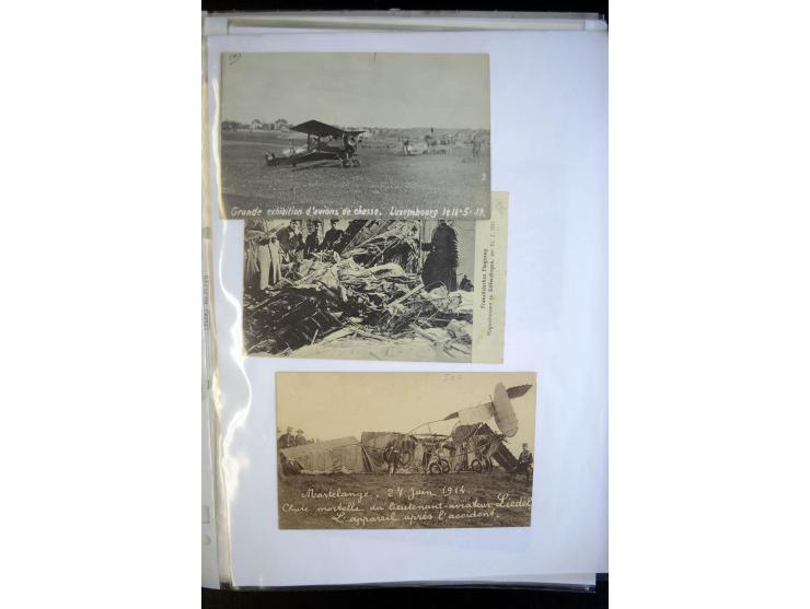 LUXEMBURG: 1910, Mondorfer Flugwoche ; Sammlung von über 40 Fotokarten (einige doppelt), teils während der Flugwoche gebrauch