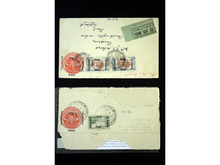 NAHER OSTEN: 1921/27, 37 Flugbriefe, meist aus dem Irak bzw. Etappen von oder bis Bagdad