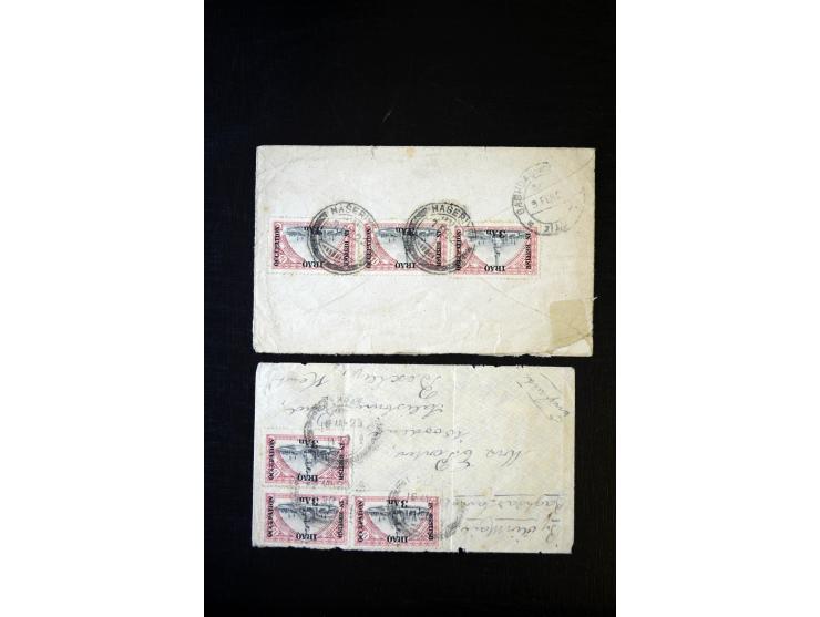 NAHER OSTEN: 1921/27, 37 Flugbriefe, meist aus dem Irak bzw. Etappen von oder bis Bagdad