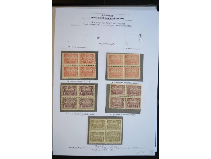 1920/29, hochinteressante ungebrauchte und gestempelte Sammlung, dabei u.a. CCNA "Multi-colores" Mi.-Nr. 3 auf Briefstück, 3 