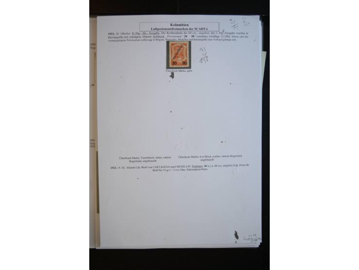 1920/29, hochinteressante ungebrauchte und gestempelte Sammlung, dabei u.a. CCNA "Multi-colores" Mi.-Nr. 3 auf Briefstück, 3 