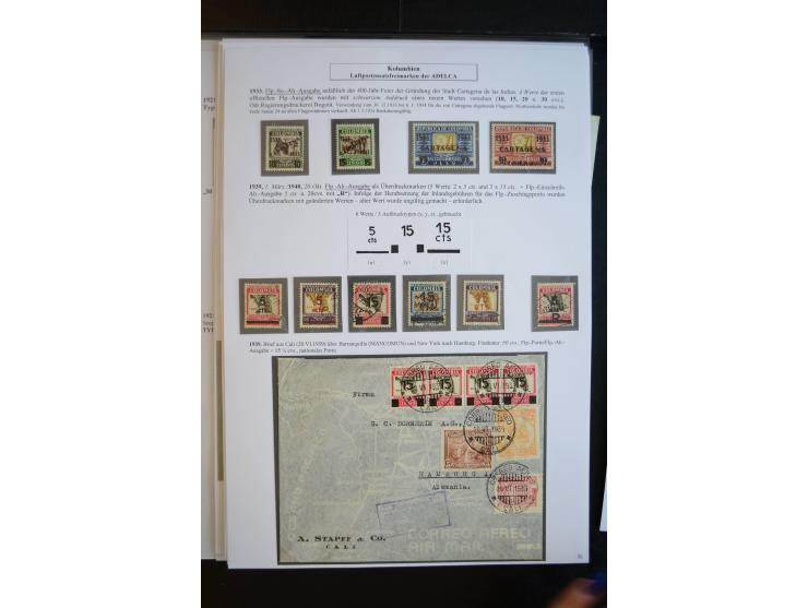 1920/29, hochinteressante ungebrauchte und gestempelte Sammlung, dabei u.a. CCNA "Multi-colores" Mi.-Nr. 3 auf Briefstück, 3 