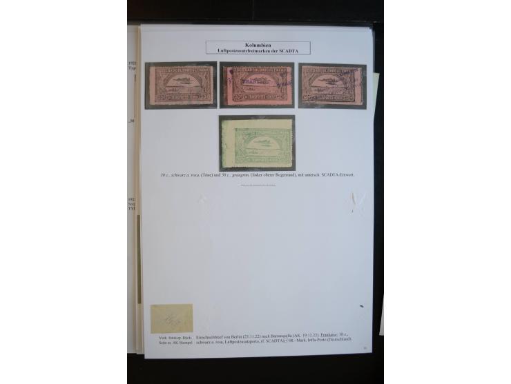 1920/29, hochinteressante ungebrauchte und gestempelte Sammlung, dabei u.a. CCNA "Multi-colores" Mi.-Nr. 3 auf Briefstück, 3 