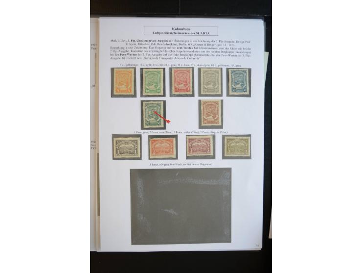 1920/29, hochinteressante ungebrauchte und gestempelte Sammlung, dabei u.a. CCNA "Multi-colores" Mi.-Nr. 3 auf Briefstück, 3 