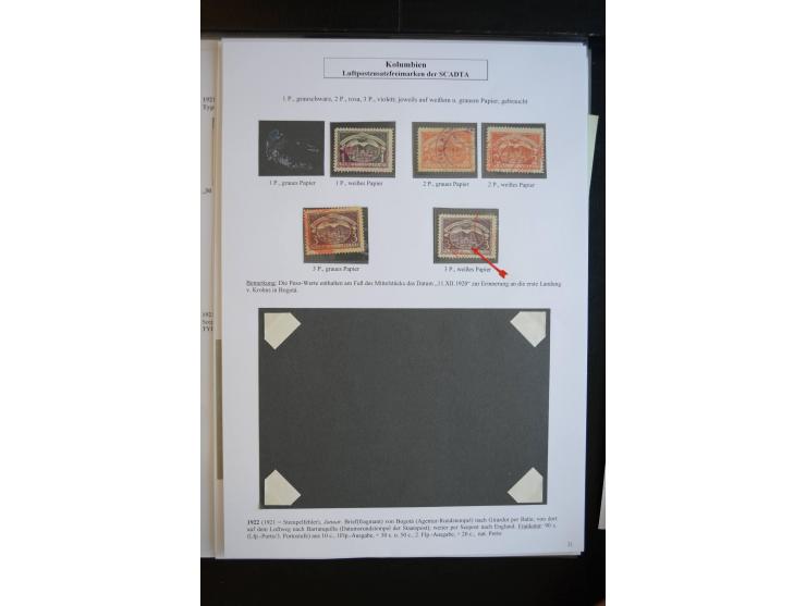1920/29, hochinteressante ungebrauchte und gestempelte Sammlung, dabei u.a. CCNA "Multi-colores" Mi.-Nr. 3 auf Briefstück, 3 