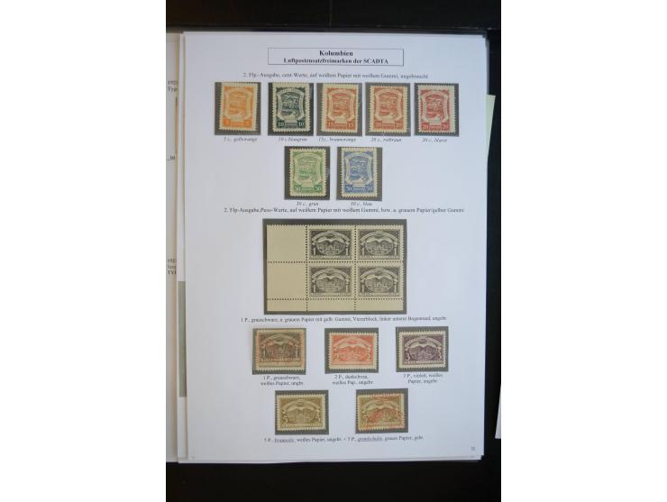 1920/29, hochinteressante ungebrauchte und gestempelte Sammlung, dabei u.a. CCNA "Multi-colores" Mi.-Nr. 3 auf Briefstück, 3 
