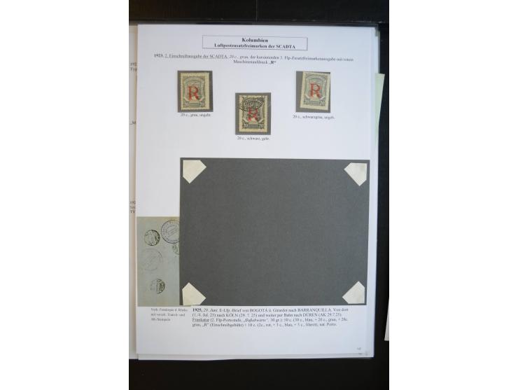 1920/29, hochinteressante ungebrauchte und gestempelte Sammlung, dabei u.a. CCNA "Multi-colores" Mi.-Nr. 3 auf Briefstück, 3 
