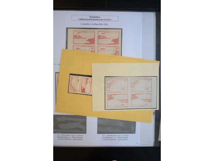 1920/29, hochinteressante ungebrauchte und gestempelte Sammlung, dabei u.a. CCNA "Multi-colores" Mi.-Nr. 3 auf Briefstück, 3 
