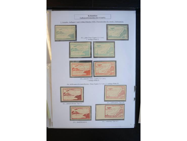 1920/29, hochinteressante ungebrauchte und gestempelte Sammlung, dabei u.a. CCNA "Multi-colores" Mi.-Nr. 3 auf Briefstück, 3 