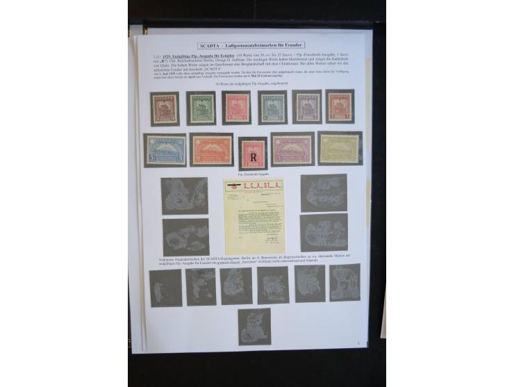 1920/29, hochinteressante ungebrauchte und gestempelte Sammlung, dabei u.a. CCNA "Multi-colores" Mi.-Nr. 3 auf Briefstück, 3 
