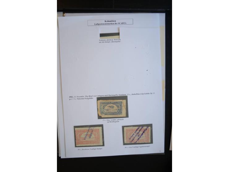 1920/29, hochinteressante ungebrauchte und gestempelte Sammlung, dabei u.a. CCNA "Multi-colores" Mi.-Nr. 3 auf Briefstück, 3 