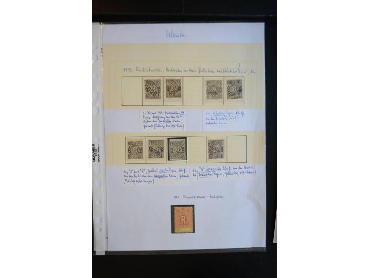 1920/29, hochinteressante ungebrauchte und gestempelte Sammlung, dabei u.a. CCNA "Multi-colores" Mi.-Nr. 3 auf Briefstück, 3 