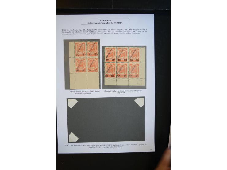 1920/29, hochinteressante ungebrauchte und gestempelte Sammlung, dabei u.a. CCNA "Multi-colores" Mi.-Nr. 3 auf Briefstück, 3 