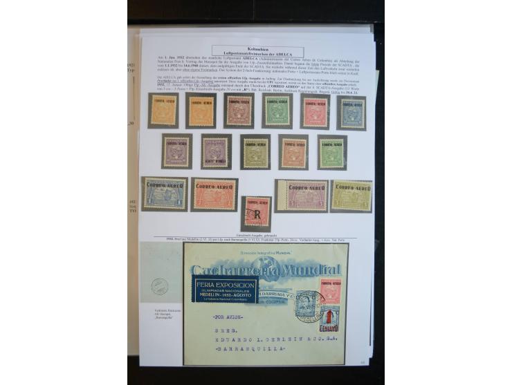 1920/29, hochinteressante ungebrauchte und gestempelte Sammlung, dabei u.a. CCNA "Multi-colores" Mi.-Nr. 3 auf Briefstück, 3 
