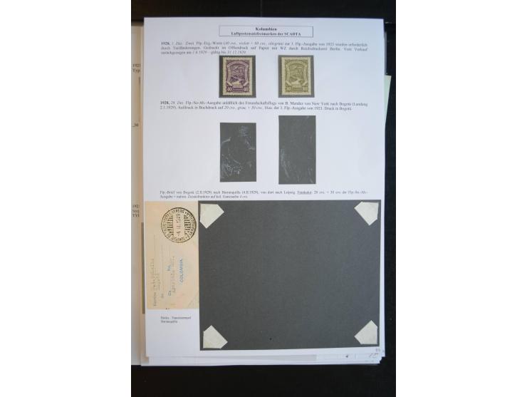 1920/29, hochinteressante ungebrauchte und gestempelte Sammlung, dabei u.a. CCNA "Multi-colores" Mi.-Nr. 3 auf Briefstück, 3 
