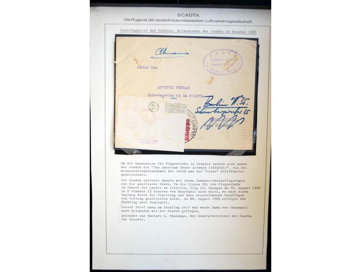1920/35, hochinteressante Sammlung von über 120 Briefen, Karten und einigen Vorderseiten, dabei neben Scadta auch etwas Kolum