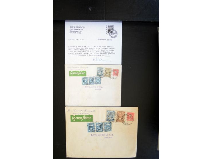 1920/35, hochinteressante Sammlung von über 120 Briefen, Karten und einigen Vorderseiten, dabei neben Scadta auch etwas Kolum