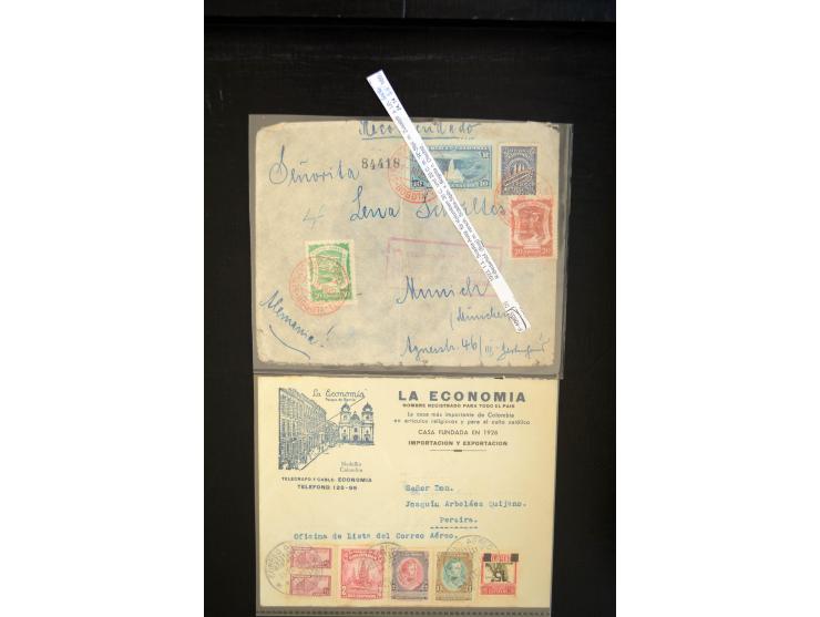 1920/35, hochinteressante Sammlung von über 120 Briefen, Karten und einigen Vorderseiten, dabei neben Scadta auch etwas Kolum