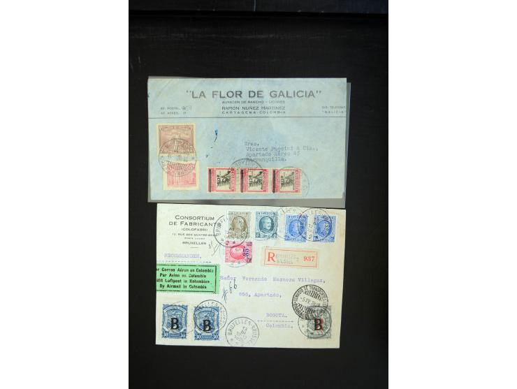 1920/35, hochinteressante Sammlung von über 120 Briefen, Karten und einigen Vorderseiten, dabei neben Scadta auch etwas Kolum