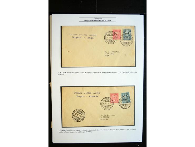 1920/35, hochinteressante Sammlung von über 120 Briefen, Karten und einigen Vorderseiten, dabei neben Scadta auch etwas Kolum