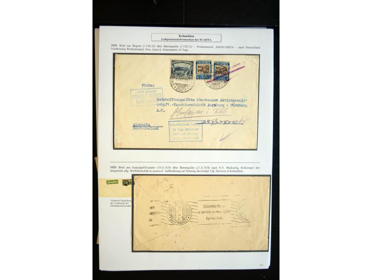 1920/35, hochinteressante Sammlung von über 120 Briefen, Karten und einigen Vorderseiten, dabei neben Scadta auch etwas Kolum