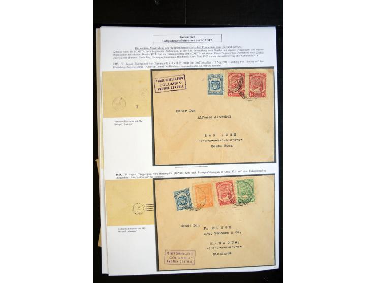 1920/35, hochinteressante Sammlung von über 120 Briefen, Karten und einigen Vorderseiten, dabei neben Scadta auch etwas Kolum