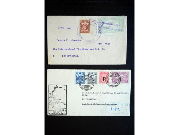 1920/35, hochinteressante Sammlung von über 120 Briefen, Karten und einigen Vorderseiten, dabei neben Scadta auch etwas Kolum