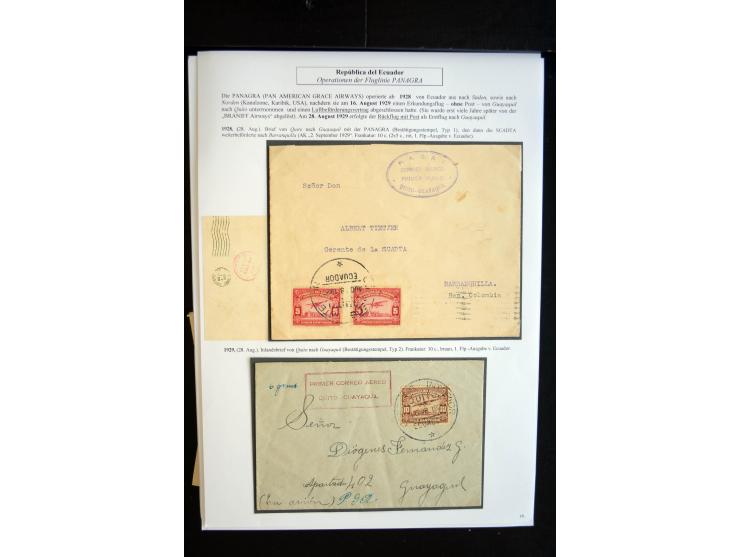 1920/35, hochinteressante Sammlung von über 120 Briefen, Karten und einigen Vorderseiten, dabei neben Scadta auch etwas Kolum