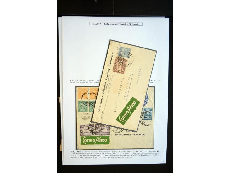 1920/35, hochinteressante Sammlung von über 120 Briefen, Karten und einigen Vorderseiten, dabei neben Scadta auch etwas Kolum