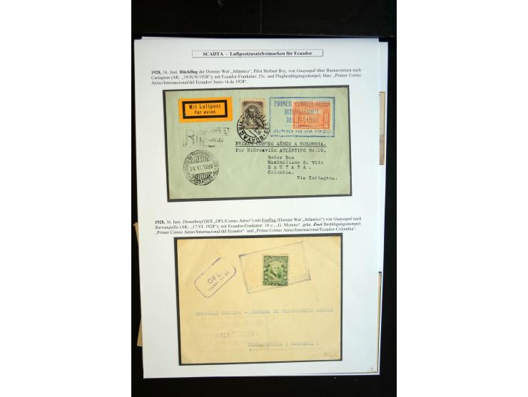 1920/35, hochinteressante Sammlung von über 120 Briefen, Karten und einigen Vorderseiten, dabei neben Scadta auch etwas Kolum