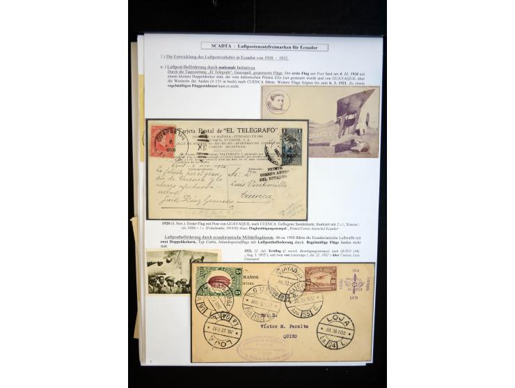 1920/35, hochinteressante Sammlung von über 120 Briefen, Karten und einigen Vorderseiten, dabei neben Scadta auch etwas Kolum