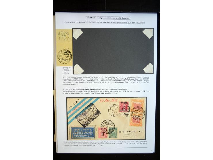 1920/35, hochinteressante Sammlung von über 120 Briefen, Karten und einigen Vorderseiten, dabei neben Scadta auch etwas Kolum