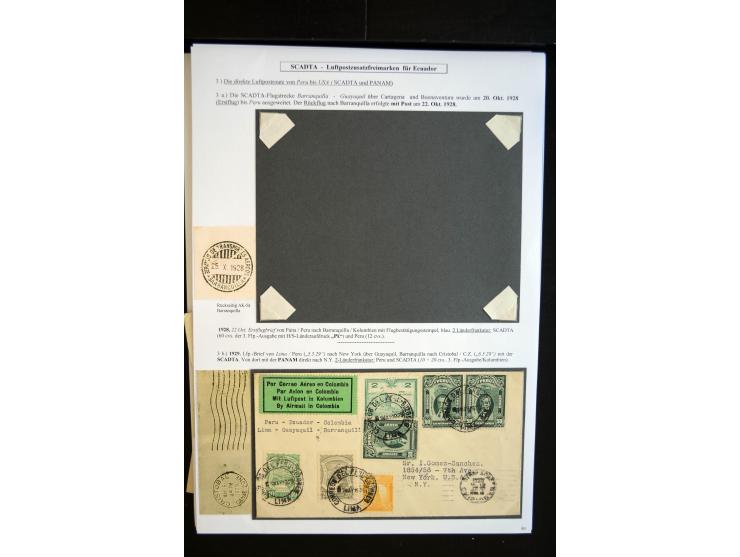 1920/35, hochinteressante Sammlung von über 120 Briefen, Karten und einigen Vorderseiten, dabei neben Scadta auch etwas Kolum